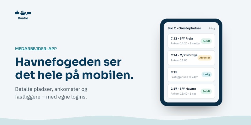 Boatie systems - medarbejderapp